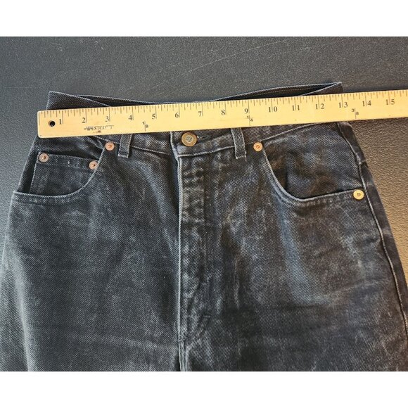 Vintage EXP Jeans No. 128 Black Made USA Denim Casual Mom Hi-Rise Womens 5 EUC - Picture 11 of 14